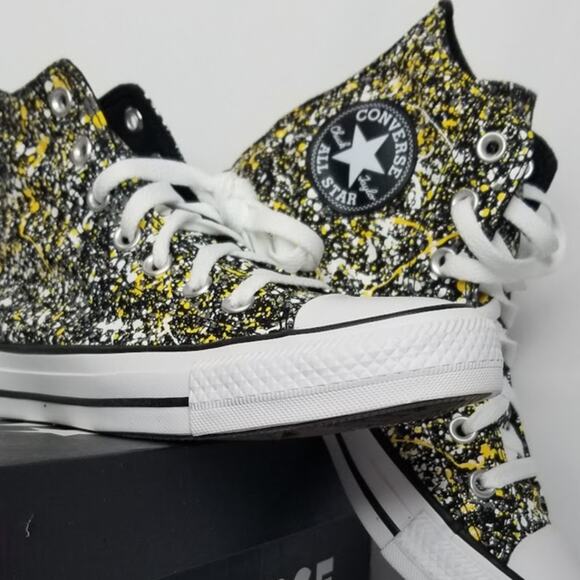 Converse  Unisex CTAS Splatter Paint Hi Tops Women Size 7 #A00468F  NWT - Picture 1 of 10